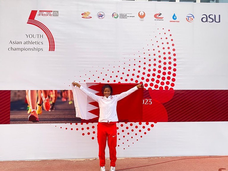 Khalid bin Hamad praises Laila Kamal’s achievement as Asia’s fastest woman